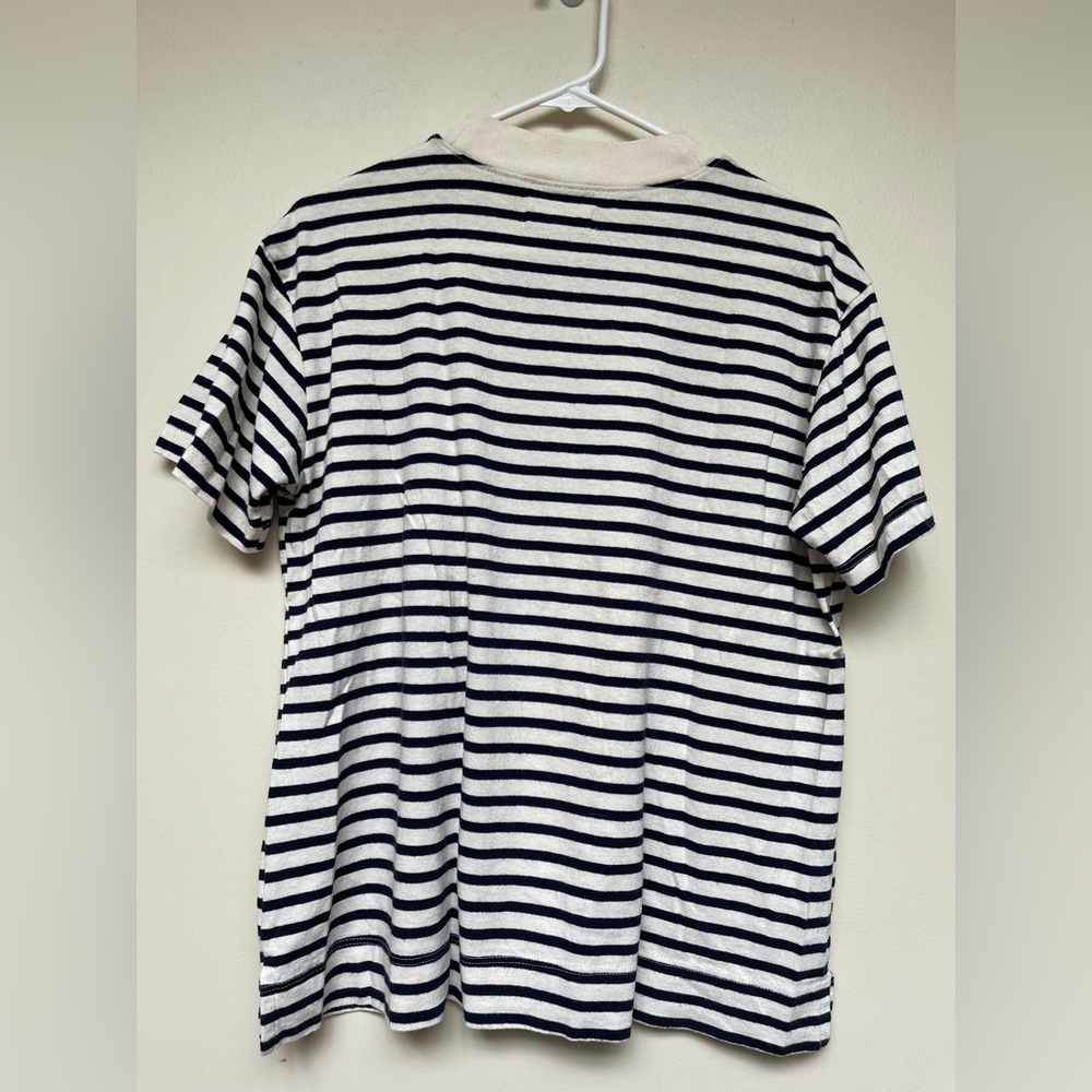 Madewell Rivet and Thread 100% cotton striped tshirt | Sz L - Picture 3 of 6